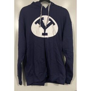 Russell Athletic Brigham Young University Cougars Hoodie Pullover Blue Sz L NWT